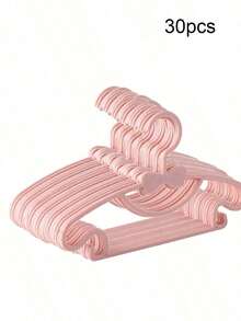 30/20/10/1件装塑料婴儿衣架，防滑新生儿衣柜收纳架，适用于婴幼儿服装，超薄蝴蝶形，婴儿礼物 - 粉色 - 查看 21