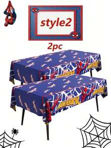 Marvel Party Tablecloth Set - Exclusive Design With Vibrant Superhero Artwork, 1-3 Pcs Waterproof Tablecloth Printed With Pattern, Perfect For Party Decor, Retro Gaming Gatherings, Adding Fun And Vitality To Any Fan Party - Multicolor - View 11