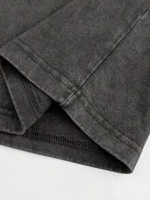 2026 Summer TopsDistressed And Washed Men's Short-Sleeved T-Shirt Double-Sided Print Fmf Racing Motorcycle 50 Years American Mfg Vintage Logo Graphic Tee S To 3Xl Vintage Casual Loose Fit Comfortable And Versatile MenswearLoose And Comfortableshirt - 黑色 - 查看 5