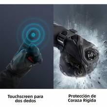 Guantes de Motocicleta para Invierno, con Pantalla táctil, Impermeable, Resistente al Viento, Térmicos para Nieve, Ciclismo, Correr, Motocicleta, Conducir - Hombre y Mujer - Negro - Ver 7