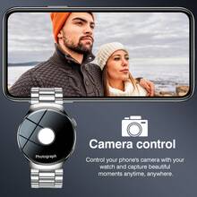 多功能智能手表，具备无线通话、相机控制、音乐播放、自定义壁纸、健身追踪等功能，专为安卓/iOS智能手机用户设计，是理想的礼物之选。 - 彩色 - 查看 9