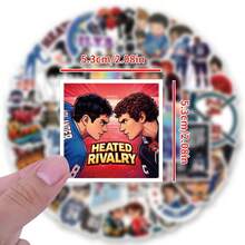 61PCS Heated Rivalry Stickers Aesthetics Stickers Scrapbooking, Diary, Laptop, Bumper, Skateboard, Water Bottle, Computer, Phone Greeting Cards, Photo Albums, Furniture, Stickers - Multicolor - View 3