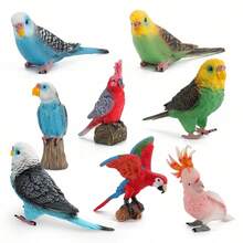 1pc Best-Selling Solid Static Bird Model, Cockatoo Parrot Ornament - Multicolor - View 8