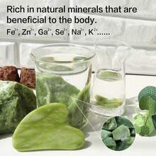 1pc Natural Xiuyan Jade Stone Green Gua Sha Scraping Facial Tool|Premium Massage Tool With Luxurious Gift Box,Traditional Chinese Beauty & Wellness Device,Ideal For Comprehensive Facial Care And Body Relaxation.Beauty Tools. Skincare Enthusiasts - Multicolor - View 11