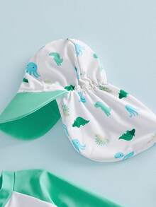 Baby Girls Beachwear - 杏色 - 查看 4