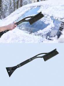 Extendable & Adjustable Length Multi-Functional Car Snow Shovel & Ice Scraper Tool, ABS Scraper Head And Non-Slip Handle, Efficiently Removes Snow And Frost On Car Windows - A - View 12