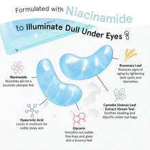 Grace &Amp; Stella Award Winning Under Eye Mask Reduce Dark Circles, Puffy Eyes, Undereye Bags, Wrinkles, Gel Under Eye Patches, Valentines Bags, Gifts Under 10 Dollars, Vegan (6 Pairs, Blue) - ColorC - 查看 4