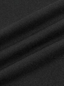 Áo thun nữ mùa hè kiểu Y2K in hình bọ rùa, chữ cái, dáng ôm, cổ tròn, tay ngắn, đơn giản, thường ngày, màu đen dễ thương. - màu đen - Xem 4