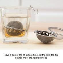 3 piezas Infusor de té de bola de especias de acero inoxidable, bola de condimentación, colador de olla de cocina, caja de condimentos redonda, accesorios de cocina - Plateado - Ver 6