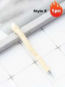 1支骨质圆珠笔，黑色墨水礼品笔，超逼真骨质圆珠笔文具，书写流畅ABS材质，学习办公用品，多种款式可选 - 多色 - 查看 14