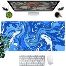 1 tấm lót bàn làm việc cỡ lớn màu xanh dương, chống trượt, bằng cao su, dành cho game thủ, dùng làm tấm lót chuột chơi game, thảm bàn phím máy tính cho bàn làm việc văn phòng, đồ dùng văn phòng, trang trí văn phòng. - A - Xem 46