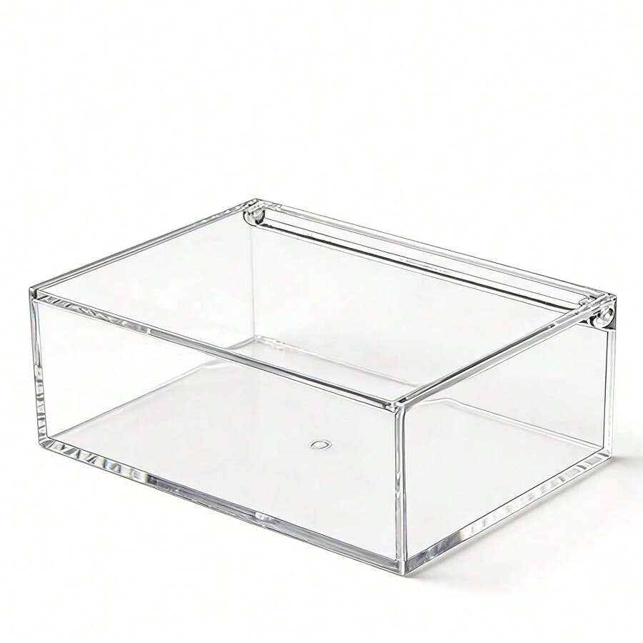[Free Shipping]Acrylic Box Clear Boxes With Hinged Lid Transparent Display Square Cube Storage Organizer Containers For Wedding,Easter And Jewelry Box - 5.5x4x1.97Inch - View 1