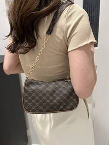 Women's Fashionable Multi-Functional Casual Retro Minimalist Shoulder Bag - Coffee - View 4