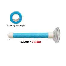 1 Set Easy Clean Parrot Suction Cup Stand, Made Of PVC Pipe Wrapped With Elastic Band, Bird Training Perch Toy, Suitable For Parrot Bathing In Bathroom, Can Stick To Window Glass And Mirror - Multicolor - View 4