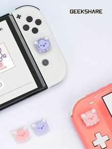 Cute Thumb Grip Protective Cover Compatible With Switch 2017/Switch OLED/Switch Lite, Gaming Accessories - Multicolor - View 1