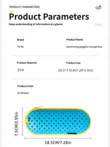 硅胶泳镜套，轻便易携，耐磨泳镜保护套，透气防震游泳训练装备 - 彩色 - 查看 5