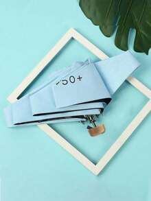 1pc Compact Foldable Umbrella, Women's UV Protection Sunshade Umbrella UPF50+ - As Shown - View 14