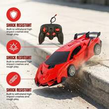 Jovow Transforming Robot  With Remote Control - 2-In-1 Electric Racing Toy, 360° Spinning, App-Controlled,, Transformable Robot To , Compatible With Smartphones/Tablets, Christmas/Halloween Gift For & Teens  - Ideal For Indoor/ Racing & Robot Battles - Red - View 6