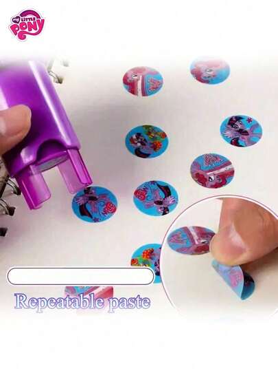 MY LITTLE PONY 1Pc Magic Seal Sticker Machine Sticker Account Material Reward Stamp Christmas And Back To School Season Perfect Gift For Young People, Suitable For Birthday Celebrations, Ideal Friend Gifts, Commemorative Gifts Gifts, Decorations, Home Decor,Valentines Gifts ,Valentine Day,Valentines, Cute Anime Style, Suitable For Party Gifts