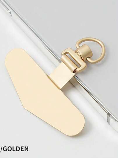 1pc Unisex Stainless Steel 360° Rotatable Triangle Metal Clip Phone Lanyard Holder, For Outdoor, Travel, Sports, Office, School, Home, Birthday Gift, Daily Use