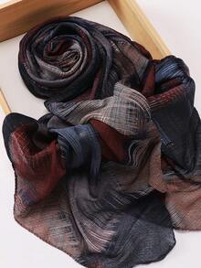 Fashionable New Tie Dye Tie-Dye Printed Modal Hijab Scarf, Spring/Summer - Multicolor - View 12