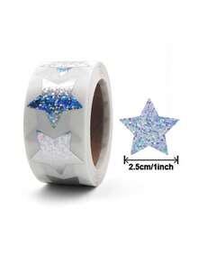 500 piezas de Pegatinas de Estrellas Brillantes - Estrellas autoadhesivas adecuadas para recompensas, manualidades y uso en el aula - Multicolor - Ver 15