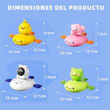 Tendencia2pzs Juguetes De Baño Para Bebes Juguetes Para NiñosCalidad premium - conjunto de colores 2 - Ver 5