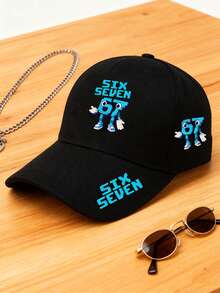 67 Six Seven 男女通用棒球帽，轻便透气，可调节，适合户外运动、日常佩戴，四季皆宜，是情人节、户外活动、旅行、节日和日常穿着的理想之选。 - 彩色 - 查看 6