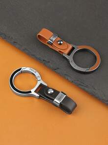 多色时尚锌合金汽车钥匙扣，多功能高品质男士创意防丢钥匙扣，奢华腰挂金属钥匙扣，摩托车钥匙扣 - 多色 - 查看 4