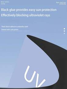 1pc Automatic Umbrella, Thick & Large Folding Umbrella, Dual Use Sunshade & Rain Umbrella, UV Protection For Women & Students - As Shown - View 5