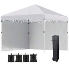 White Steel Sandbag For Garden Pavilion, Stable Protection Against Wind And Weather. - A - View 9