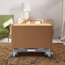 Mini Fridge Stand, 400 Lbs Load, 4 Strong Feet, 4 Locking Swivel Wheels, Washer And Dryer Pedestal, Multi-Functional Adjustable Base For Washing Machine, And Refrigerator, Universal Mobile Base - 17 - 25 Inch, 1 PC, 330 Lbs Capacity - View 9