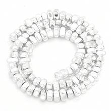 1 String About 90pcs Irregularly Shaped Hematite Beads, Perfect For Necklace Bracelet Keychain Jewelry Making - Irregular Oval - View 11