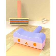 卡通造型防静电宠物毛发清洁刷 - 双面设计（刮除和吸附），可去除家具和衣物上的猫狗毛发 - 彩色 - 查看 6