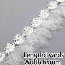 (1yards/Piece) White Water-Soluble Mesh, Lace, Lace Fabric, Holiday Party Gift, Handmade DIY Material - Mixed Colors - View 11