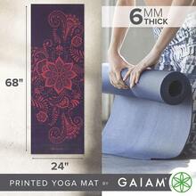Yoga Mat - Premium 6mm Print Extra Thick Non Slip Exercise & Fitness Mat For All Types Of Yoga, Pilates & Floor Workouts (68\L X 24\W X 6mm Thick) - 茄子漩渦 - 查看 3