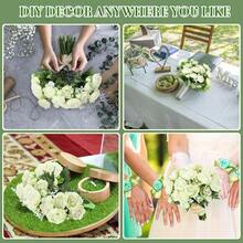 16 Bundles Artificial Peonies Flowers Fake Silk Peony Bouquet Faux Peonies Flowers Bulk For Decoration Vase Floral Arrangements Wedding Party Table (Gre1en) - 格林 - 查看 7