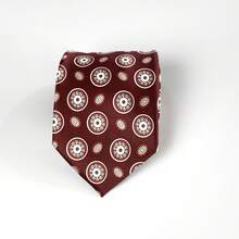 Corbata con estampado de cachemira, diseño elegante vintage, corbata adecuada para graduación, entrevista de trabajo, atuendo de oficina, reuniones y eventos sociales, opción de regalo, corbata de moño de moda con cuerda trenzada y hebilla decorativa ajustable, adecuada para trajes formales, camisas, banquetes, bodas, ocasiones de negocios, regalo de corbata de alta gama - Multicolor - Ver 4
