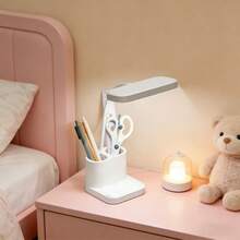 Portable LED Desk Lamp, With Three Color Temperature Settings, USB Powered, And Two Pen Holders, Perfect For Reading, Students, And Home Office Use. - 兩筆筒 - 查看 10