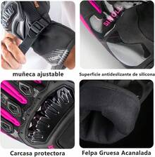 Guantes de Motocicleta para Invierno, con Pantalla táctil, Impermeable, Resistente al Viento, Térmicos para Nieve, Ciclismo, Correr, Motocicleta, Conducir - Hombre y Mujer - Negro - Ver 5