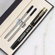 Customized Gift Box Round Ballpoint Pen Metal Engraved High-End Neutral Pen, Business Gift For Men And Women, Holiday Gift, Engraving Technology 0.5 Refillable, Valentine's Day, Mother's Day, Thanksgiving, Halloween, Christmas, Teacher's Day, A Meaningful Gift - Sets - View 8