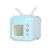 ITANDME Warm Hamster Hideout Hamster Bed Rat Bed Cute Television Shape Guinea Pig Bed Small Animal Bed, Warm Hamster Beds Guinea Pig Hideout Rat Hideout, Small Pet Beds For Guinea Pigs, Hamsters, Flower-Branch Mouse, Chinchillas And Other Small Pets - Multicolor - View 10