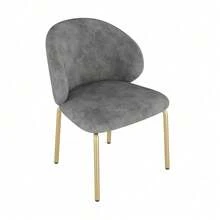 Living Room Chairs - Gray + Chenille - View 7