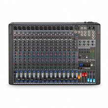 Mezcladora MR 16PRO Dj Audio Consolas 16 Canales Dsp Mesa de mezclas profesional Mezclador de audio de 16 canales Con alimentación fantasma de 48 V Efectos de reverberación DSP Conectividad Bluetooth Entrada auxiliar USB para ordenador Funcionalidad de grabación y reproducción Ideal para DJ de escenario, podcasters y streamers Aplicaciones para actuaciones en directo Mezclador profesional de 16 canales para DJ - Tipo de Enchufe B USA (110-127V) - Ver 3