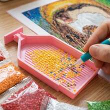 5D Diamond Painting Tray, Portable Diamond Painting Accessories & Tools, Suitable For Beginners And Professional Crafters - Multicolor - View 14