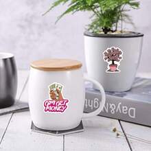 50PCS USD Stickers High-Quality And Beautiful Stickers For Scrapbook, Journaling, Laptop, Bumper, Skateboard, Water Bottles, Computer, Phone, Hard Hat, Car Stickers And Decals - Random Style - View 8