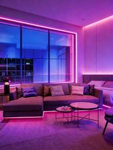 3-65FT Long Smart LED Strip Lights, USB Interface, LED Lights With APP And Remote Control , Night Light Can Be Timed And Brightness Adjusted,Smart 5V 24-Key Remote Control, RGB Color-Changing Strips Suitable For Bedrooms, Living Rooms, Home Decor, Room Parties, Room Decoration,Ambient Lighting In Bedrooms, Living Rooms, Game Rooms, Etc., And Happy Halloween Christmas Decorations - Colored Light - View 5
