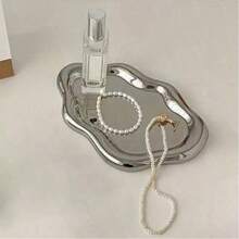 1pc Modern Jewelry Organizer - Elegant Necklace, Bracelet And Earring Display Stand - Sturdy ABS Resin Tray - Great Gift For Men & Women - Suitable For Christmas, Birthday, Wedding, Valentine's Day - Can Be Used To Decorate Vanity, Office Desk And Parties - Jewelry Storage Tray - Multicolor - View 10