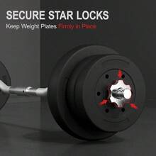 Curl  Barbell Set Lifting Exercise Curl Bar Adjustable  Plate Weight Sets Home Fitness Exercise Machines Weightlifting Equipment - default - View 4