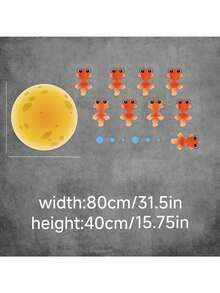 Cute Pigeon & Bird Pattern Static Cling Window Stickers, Glue-Free, Waterproof, Suitable For Children's Bedroom And Kitchen Glass Doors, Creative Decor, Anti-Collision - Multicolor - View 14